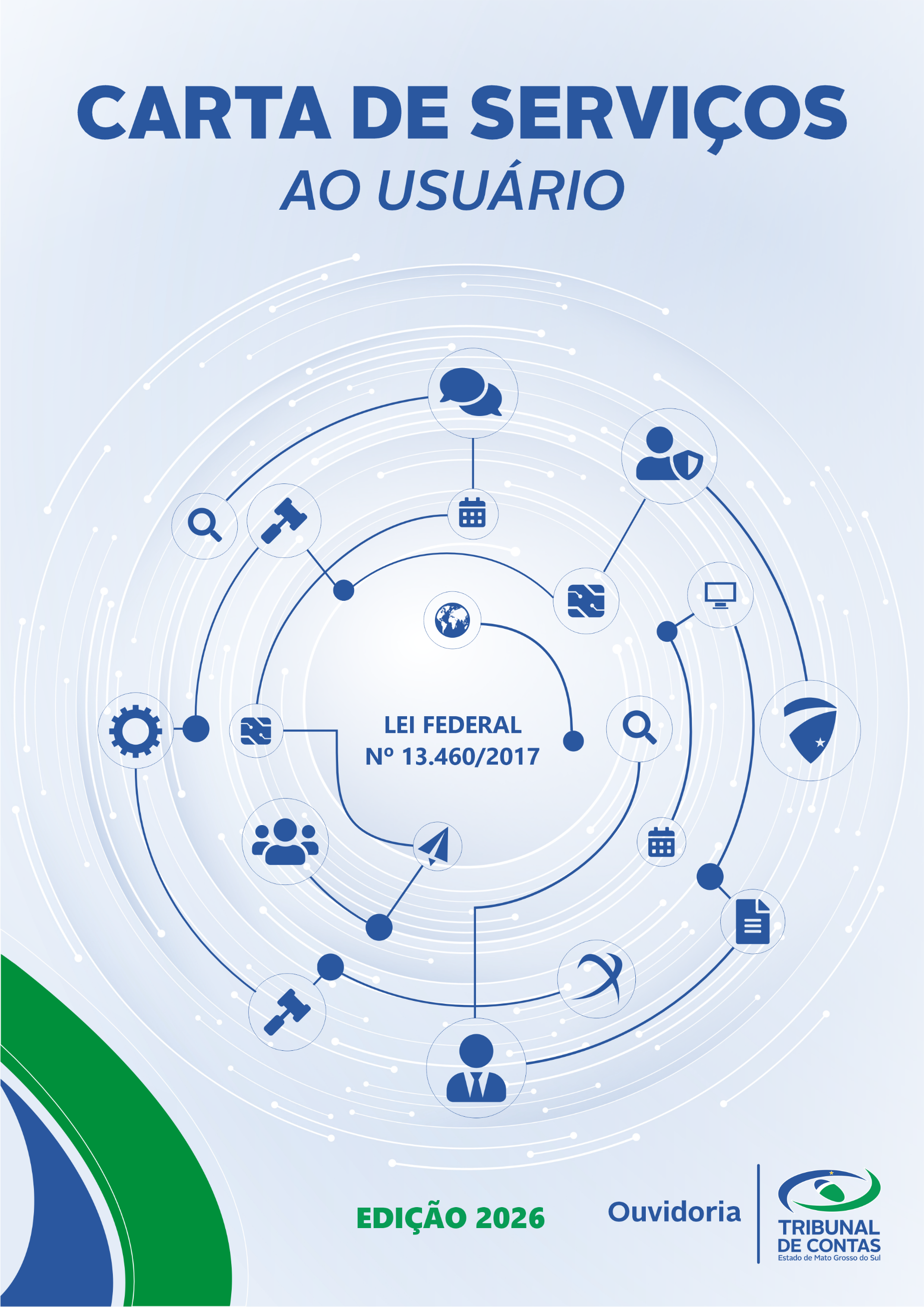 Capa da Carta de Serviços do TCE-MS